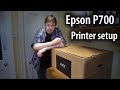 Epson SC P700 printer unboxing and setup