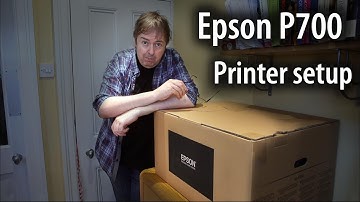 Epson SC P700 printer setup and initialisation