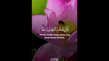 #❤️ إنما المؤمنون الذين إذا ذكر الله وجلت قلوبهم وإذا تليت عليهم آياته | الآية 2 من سورة الأنفال❤️#