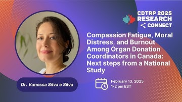 Compassion Fatigue, Moral Distress, and Burnout Among Organ Donation Coordinators in Canada