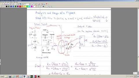 Analysis and design of a Flyback. Part 27, How to derive the  Signal model and plot