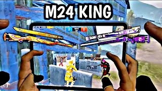 M24 KING VS RANDOM PLAYERS | 1 VS 3 CHALLENGE | IPAD PRO 90 FPS PUBG 4-FINGERS CLAW HANDCAm