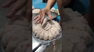 So Satisfying  Shaping Fresh Fish Balls Into A Flawless Flower Disk 