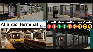Openbve  Atlantic Av Barclay Center 2 3 4 5 B D N Q R & LIRR (BVE & TSW 6)