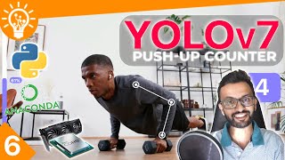 Push-up Counting App - Official YOLOv7 Pose Estimation | CPU & GPU screenshot 4