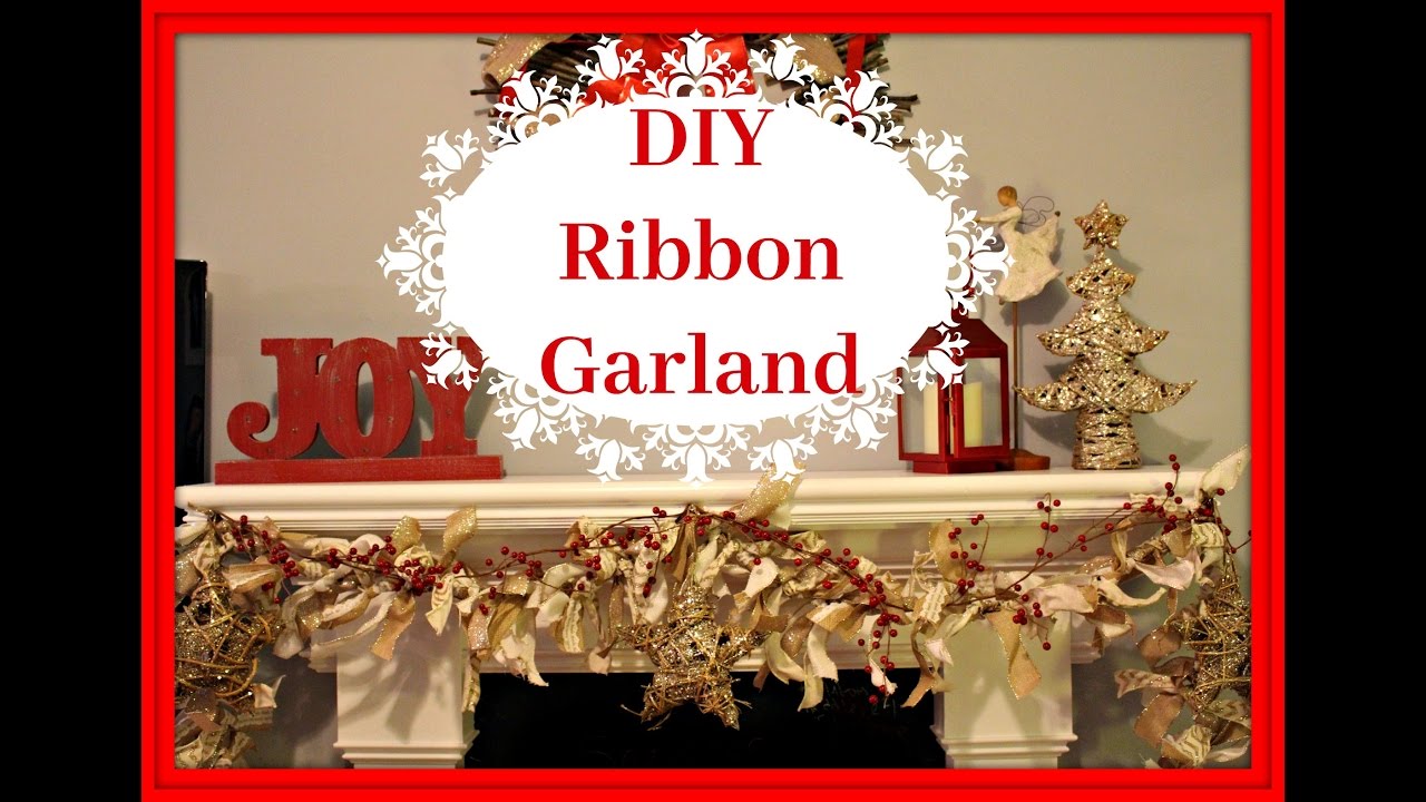 DIY Christmas Ribbon Garland  YouTube