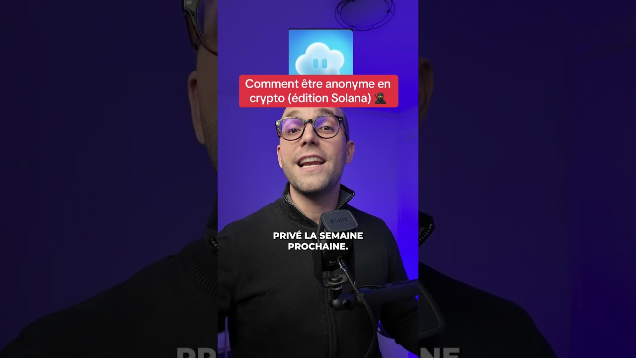 Comment être anonyme en crypto (édition Solana) 🥷#cryptomonnaie #crypto  #solana - YouTube