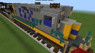 Minecraft CSX YN1 GP30 locomotive tutorial