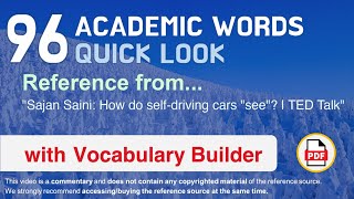 96 Academic Words Quick Look Ref from \\