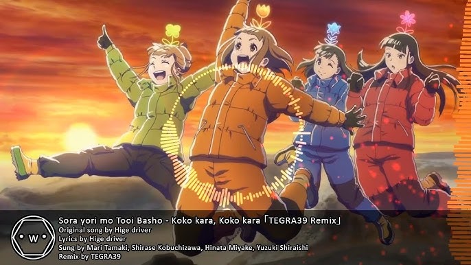 Koko Kara, Koko Kara Lyrics + Indonesia Translation Sora Yori Mo Tooi Basho  Ending 