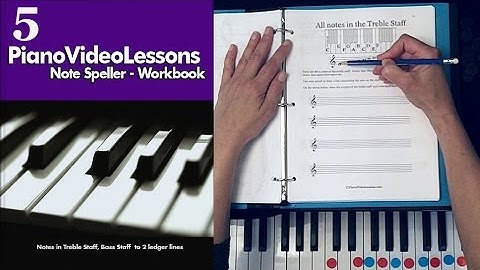 Note Speller for Piano Lesson 5:  Reading All  Treble Clef Notes on the Staff | Free Piano Lessons