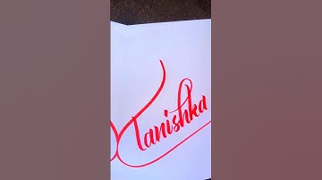 "Tanishka" #calligraphy #handwriting #nameart #design #art #painting #shorts