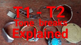 Minelab Vanquish 540 T1-T2 tone breaks explained.