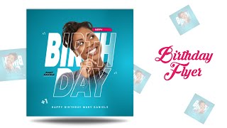 how to create Birthday Flyer Design in pixelLab | pixellab tutorial 2023 Jhex Graphics