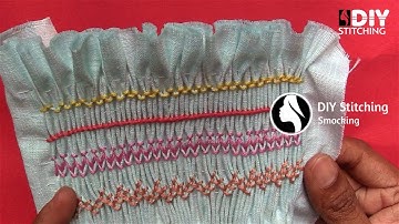 DIY Stitching Tutorial for Beginners - 01 | Smocking Patterns