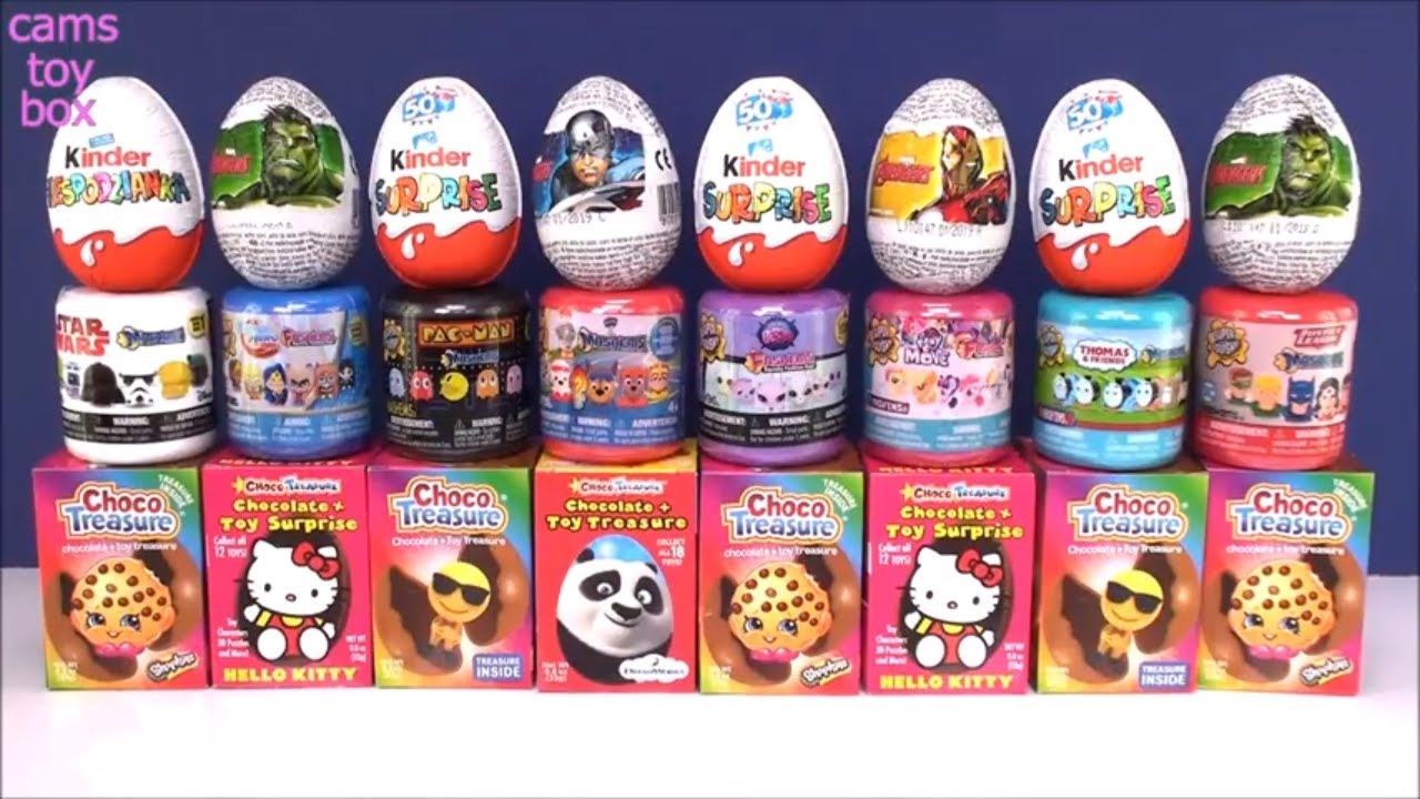Chocolate Kinder Surprise Mashems Fashems Eggs MLP LPS Shopkins Hello