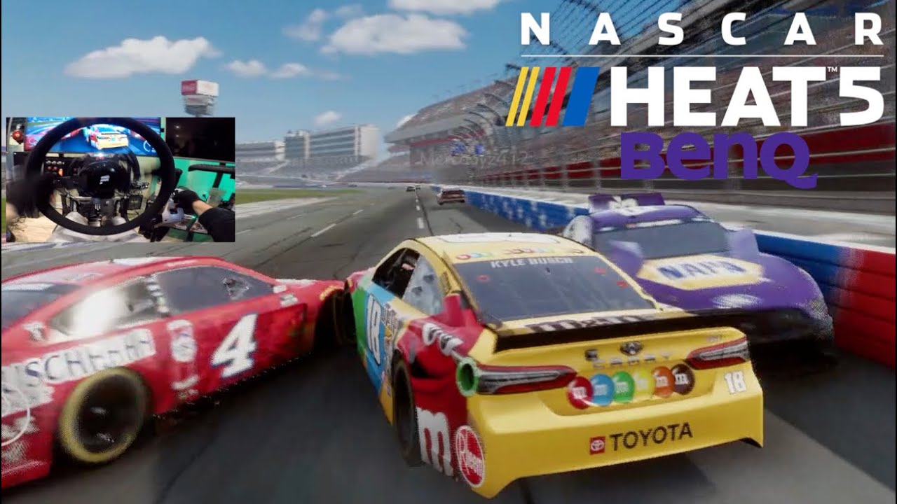 NASCAR Heat 5 Has 40 Player ONLINE SERVERS And Its FUN!! + WIN New BENQ Monitor!!