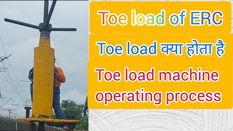 Toe load measuring device #toeload #erc #railway #trendingvideo @RailwaywithRahul