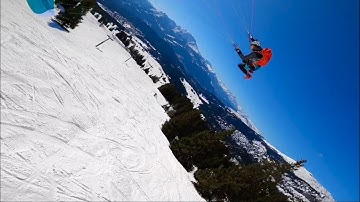 Nova Bantam miniwing with Skybean Chase XC in swiss winterwonderland