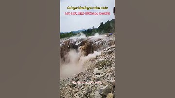 CO2 gas static mining of rock #co2blasting #co2rockblasting #blasting#mining
