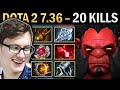 Axe Gameplay Miracle with 20 Kills and Shroud - Dota 7.36