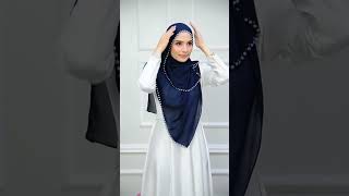 Beautiful Layered Chiffon Hijab Tutorial 💕 New Trending Style