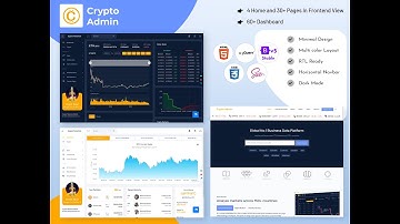 Cryptocurrency Dashboard Template Bootstrap with Light Theme
