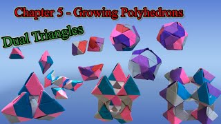 Tutorial ke 1172 - unit origami growing polyhedrons dual triangles part 3