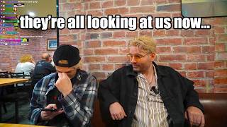 xQc & Cyr attempt to do a skit at a restaurant and it goes incredibly wrong...