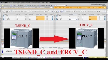 TIA Portal Open User Communication TSEND_C + TRCV_C  - communication between two PLCs