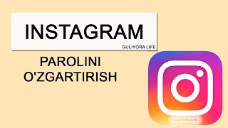 Instagram parolini o'zgartirish. Изменить пароль инстаграм