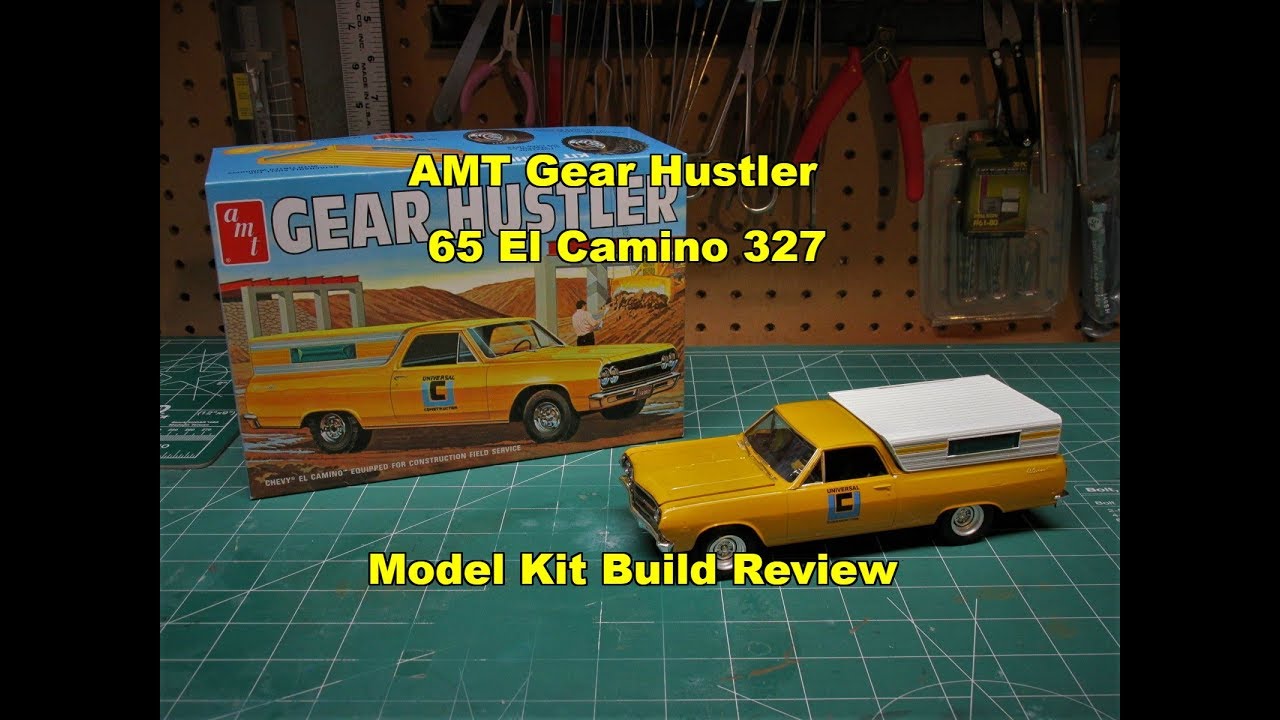 AMT 1965 CHEVY EL CAMINO GEAR HUSTLER 1/25 SCALE MODEL KIT