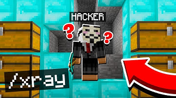 hacker xrays his own base... (minecraft catching hackers)