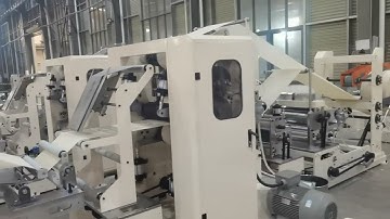 400mm 1/4 fold napkin paper machine with glue lamination and color printing