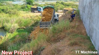 Just Opening New Project Delete Deep Pond & Fill The Soil In The Hole Of The Fence Use Truck & Dozer