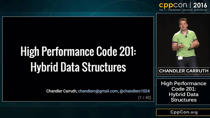 CppCon 2016: Chandler Carruth “High Performance Code 201: Hybrid Data Structures"