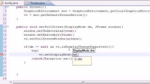 Java Game Development - 4 - Restoring Screen Size