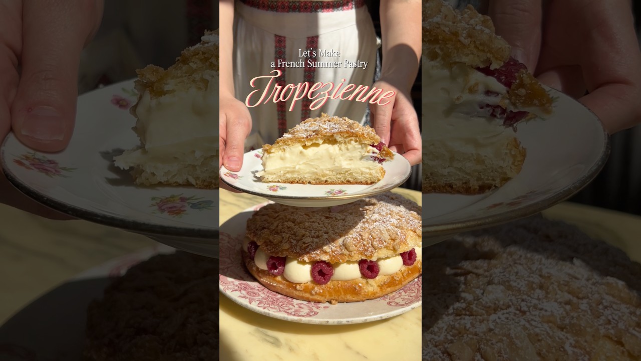 The best French summer pastry in my tiny Parisian kitchen#paris #baking #recipe #pastry #pastrychef