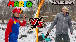 Minecraft Vs Mario In Real Life