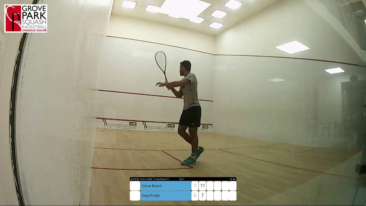 Grove Park 1 vs Southport 1 NWCSL Div 1 featuring Mogan Hibberd v Matt Sherman