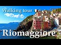 Riomaggiore (Liguria), Italy【Walking Tour】Historical info - 4K