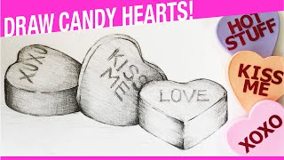 How To Draw Valentines Candy! How To Draw Valentines Day Stuff!
