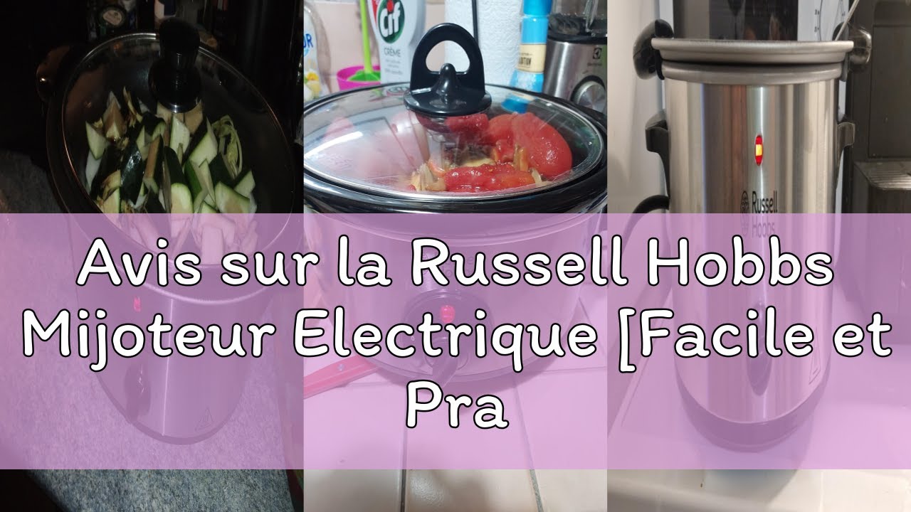 Avis sur la Russell Hobbs Mijoteur Electrique [Facile et Pratique] Compact@Home (3,5 L, 4/5 personne
