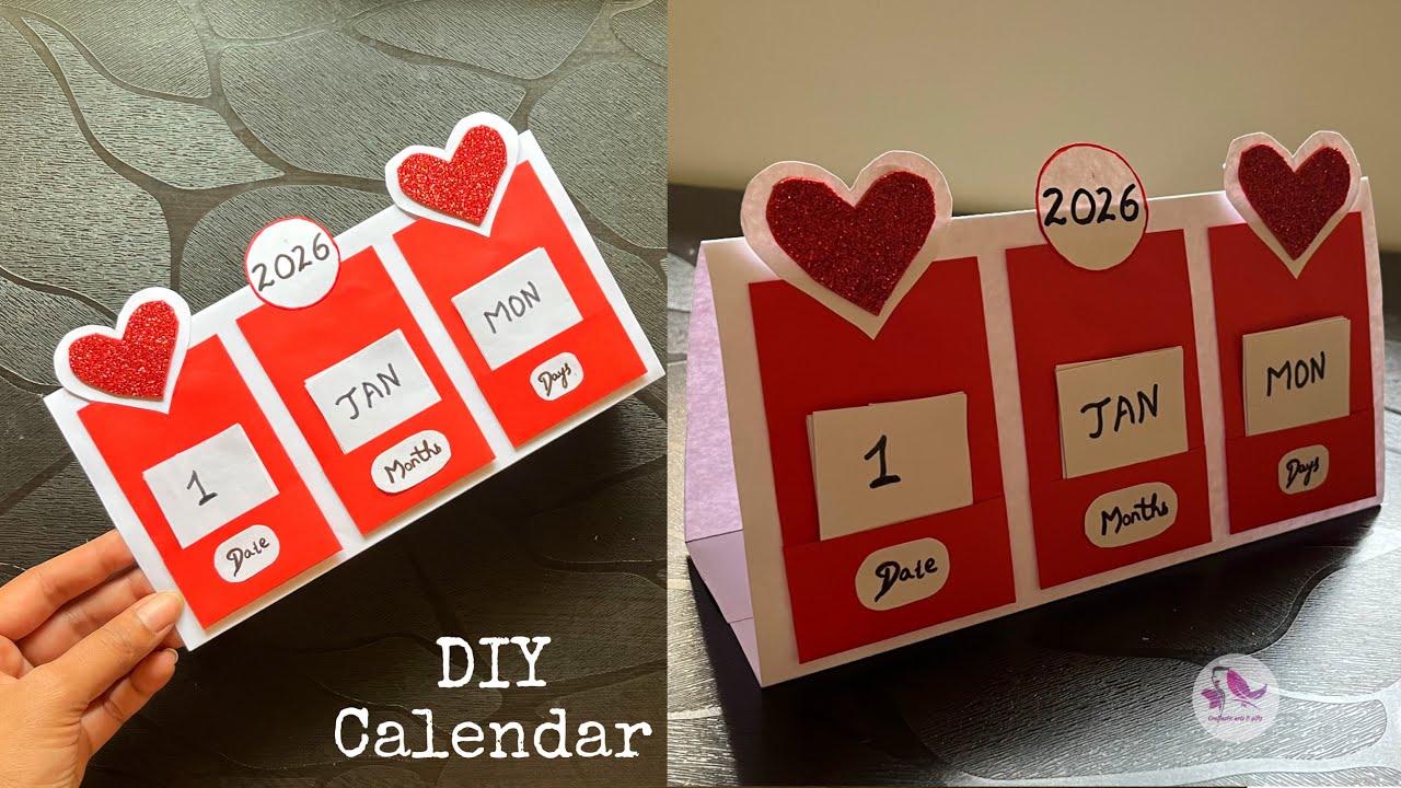 DIY Desk Calendar | How to make Desk Calendar | DIY Calendar | Handmade ...