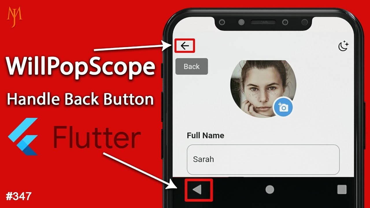 Flutter Tutorial - Handle Back Button Pressed | WillPopScope Widget -  YouTube