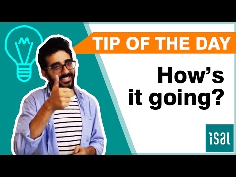 Some answers for questions like "how you are doing" or "what's up" - Learn English