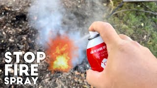 Does EZ Fire Spray Put Out Fires?