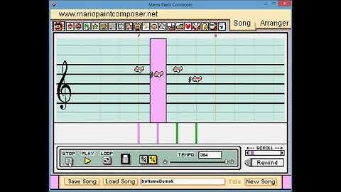 Mario Paint Composer Original Composition Demo