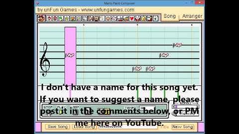 Mario Paint Composer Original Composition Demo