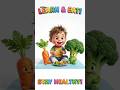 Learns Vegetables Song(P1)🥦 | Healthy Eating for Kids |with Chicky & Benny #shorts #learning#english